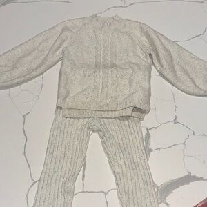 Cat and Jack Knit Cozy Glitter Sweater and Leggings 4T